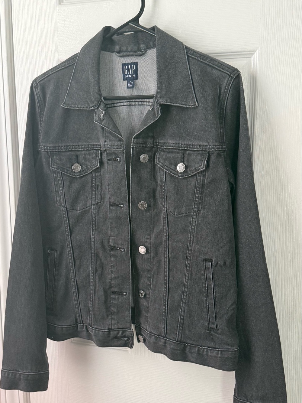 GAP Black Denim Jean Jacket
